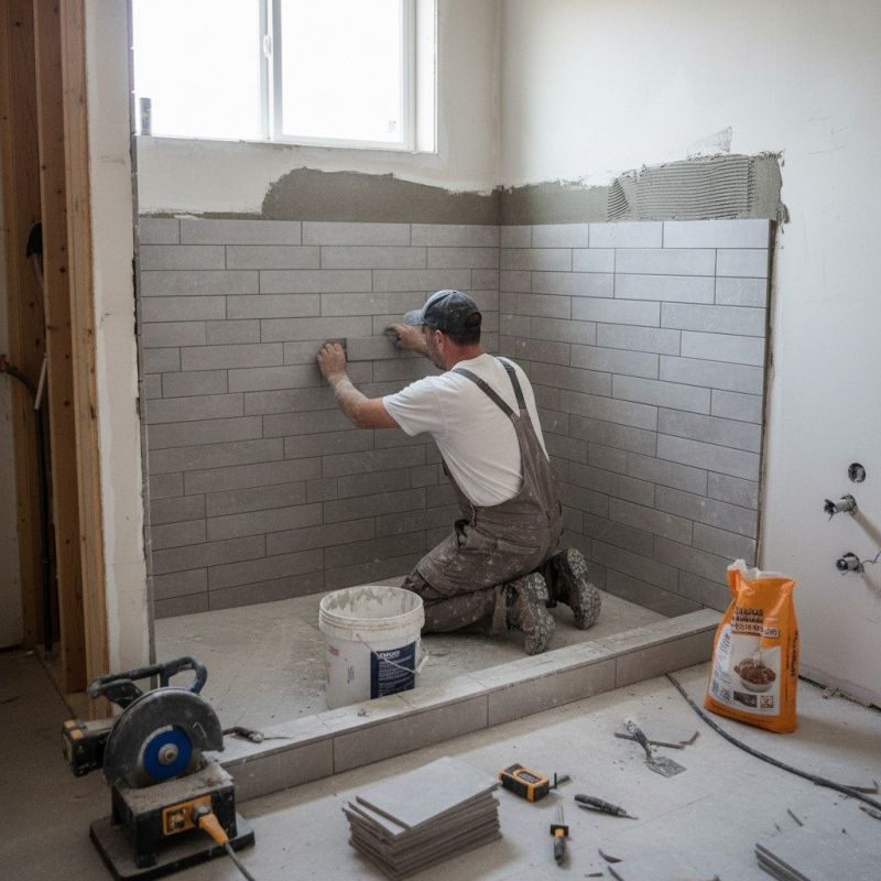 Tile Shower Floor Installation in Boise, ID