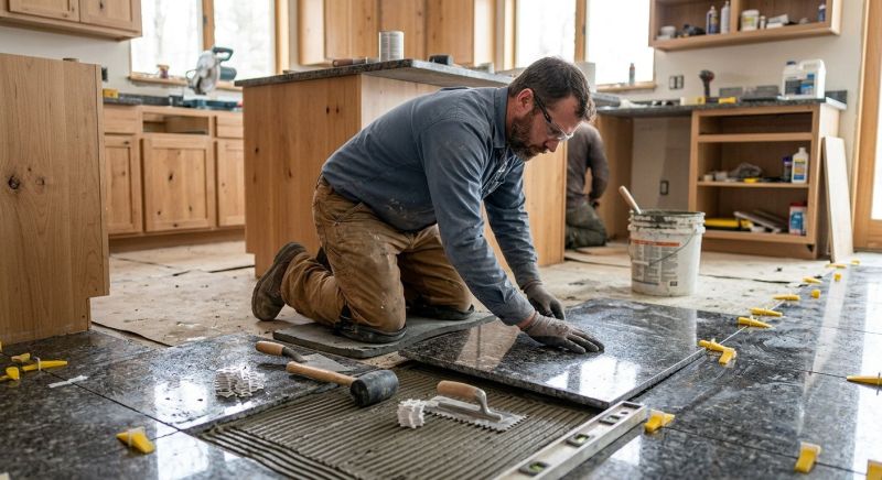 Granite Floor Installation in Alpharetta, GA